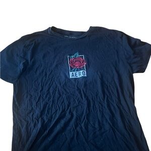 Aeropostale Black and Red Short Sleeve Tee